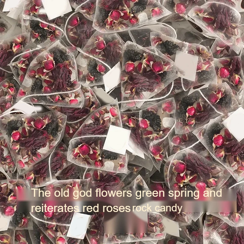 Wholesale Hot Chinese Traditional Beauty Tea Low-Fat Slimming Tea Functional Flavour Mulberry Rose Roselle Flower Tea