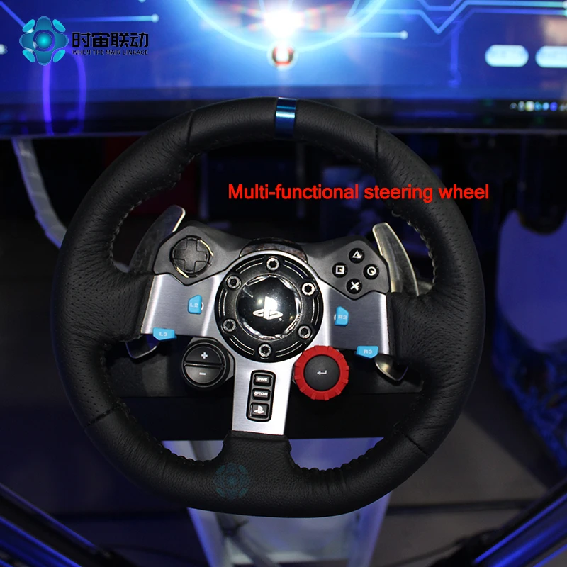 Vr motion sзондирование гоночный трехэкранный шестиосевой игровой симулятор Большой развлекательный датчик движения vr игровая консоль оборудование