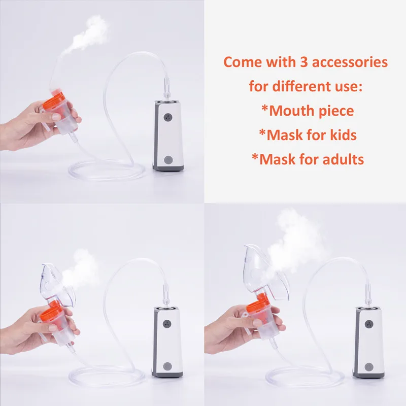DC 110V 220V Portable Nebulizer Machine Jet Spray Medical Handy Compressor Nebulizer with Adapter