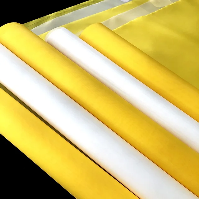 DPP White Yellow Black 5 33 55 70 100 200 305 355  380 420 Mesh Polyester Silk Screen Printing Mesh High Tension