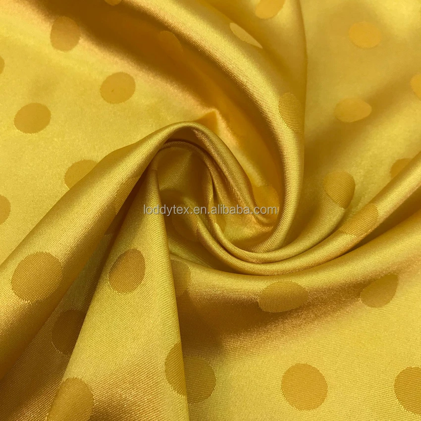 Dot Jacquard Satin Fabric