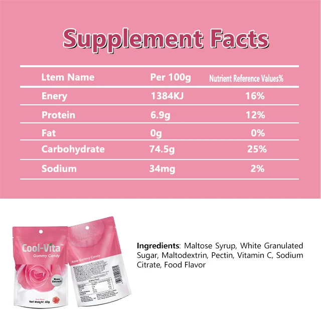 Fruity Vitamin Gummies Grape Seed Vitamin E Pectin Gummy Candy