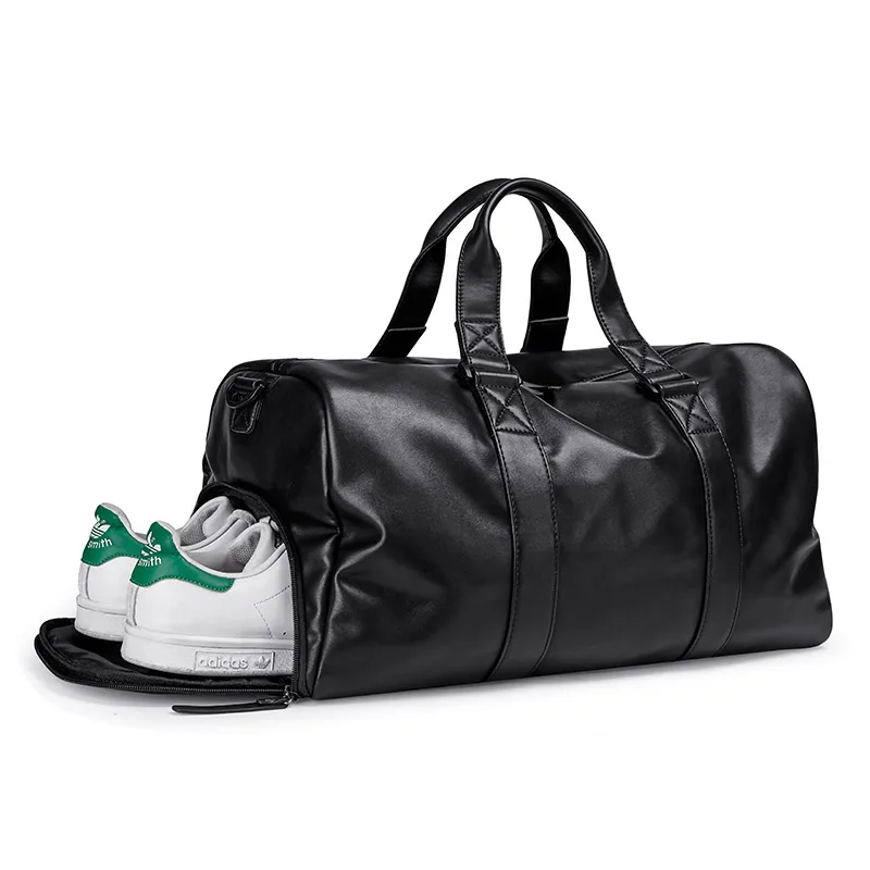 2021 high quality leather luggage travel bags duffle shoe bag custom sports travel bags for men