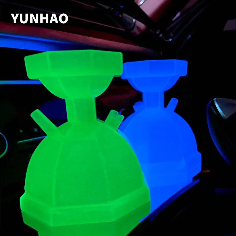 Single Tube Acrylic Bottle Hookah Cup Shisha Set Transparent Narguile Bar Party Shisha Bowl Water Hose Led Light Accessories