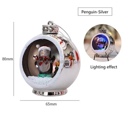 Wholesale Santa Claus Father Christmas glass Christmas ornament Christmas Glass Flat Ball