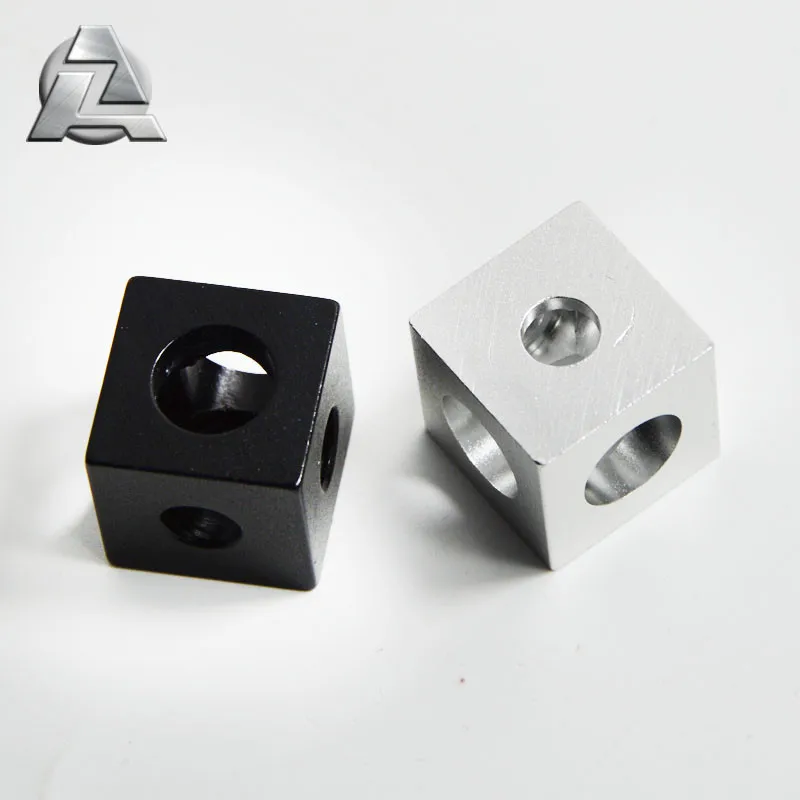  3D принтер CNC анодированный черный алюминий 2020 v слот трехсторонний кубический Угловой Соединитель