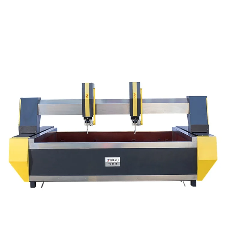 strong ability high tech double head waterjet cut machine for ceramic and marble