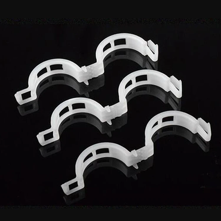 24mm Biodegradable White and Black Tomato Clips Plant Support Clips Plastic Vine Clips for Garden Tomato Support Use