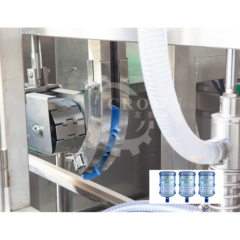 automatic 3in1 5 gallon 20 liter bottled bottling water filling bottling machine production plant line