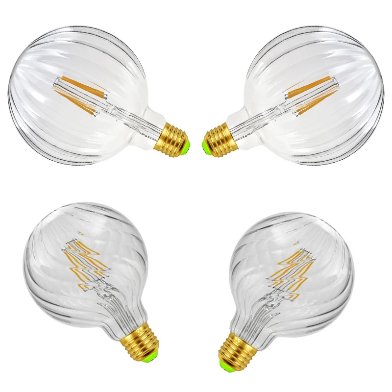 
YUYANG Brand G125 Decor Bulb E27/E26/B22 Pumpkin-shape Filament Decoration Lamp 110-130V/ 220-240V CE+ROHS+ETL 