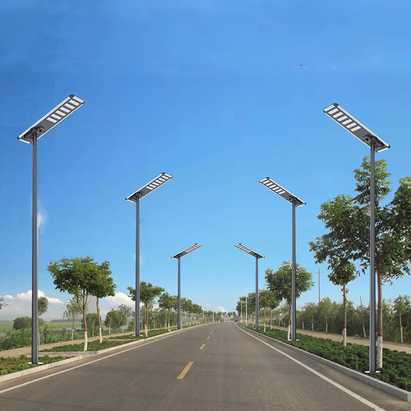 Outdoor Ip65 Waterproof Abs 150W 200W 250W 300W Integrated All In One Solar Led Street Lighting