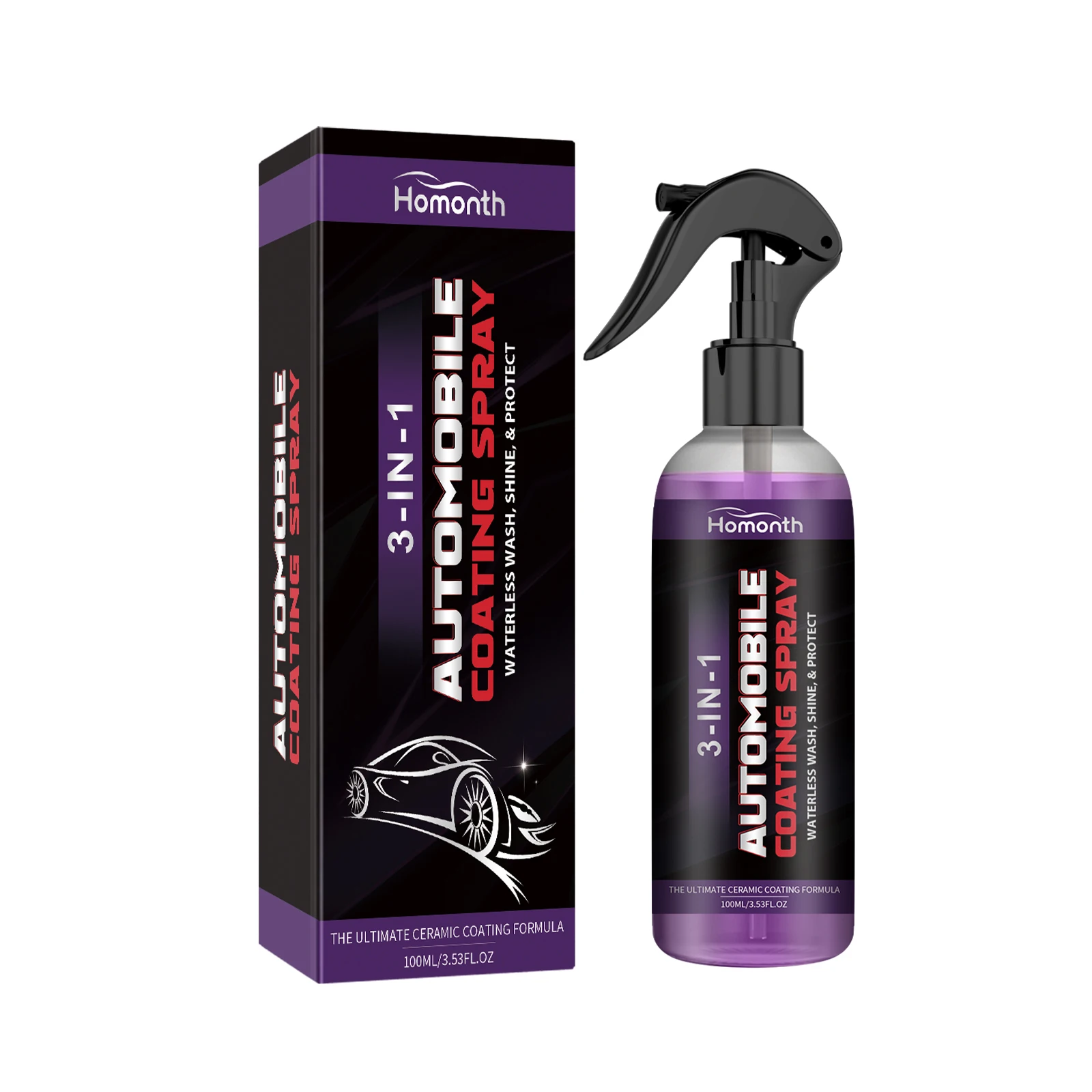 Homonth OEM&ODM Hydrophobic Spray Coating Polishing Ceramic Coating Spray Organic Car Nano Coating Spray