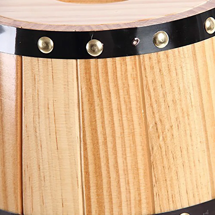 High Quality Wooden Barrel Wine Bucket Wine Barrel Large Natural