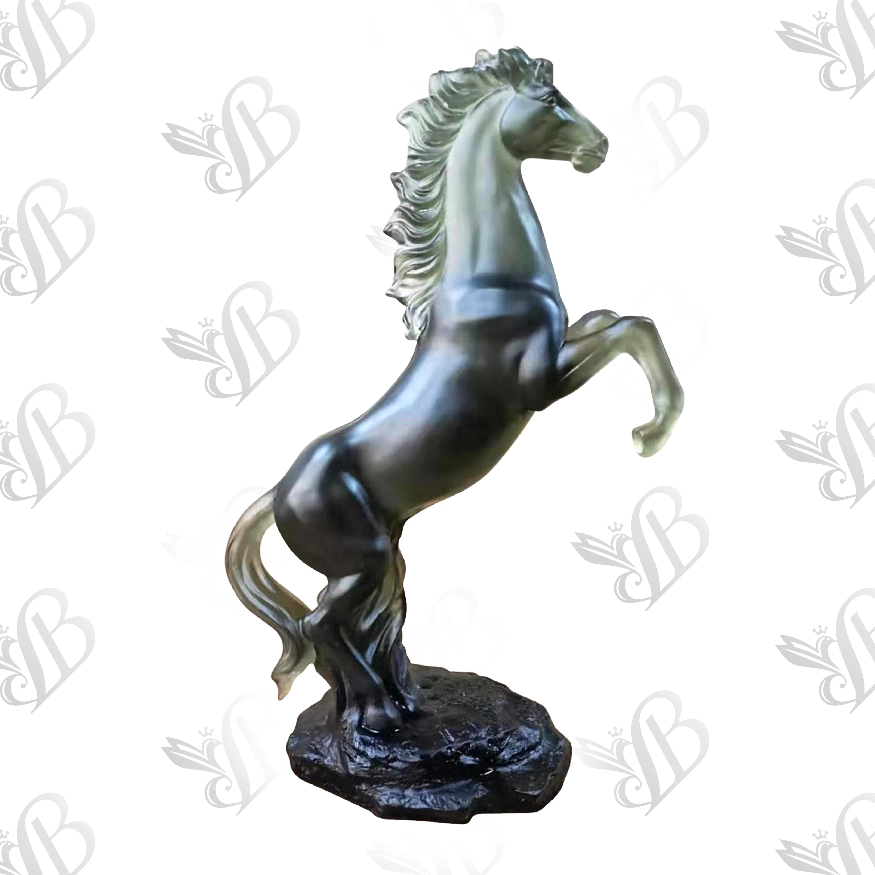 2022 latest Daum style high grade big size crystal horse statue for home decoration, wedding, hotel or office