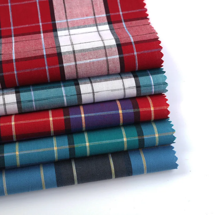 
cheap price yarn dyed shirting fabrics 100 cotton for man 