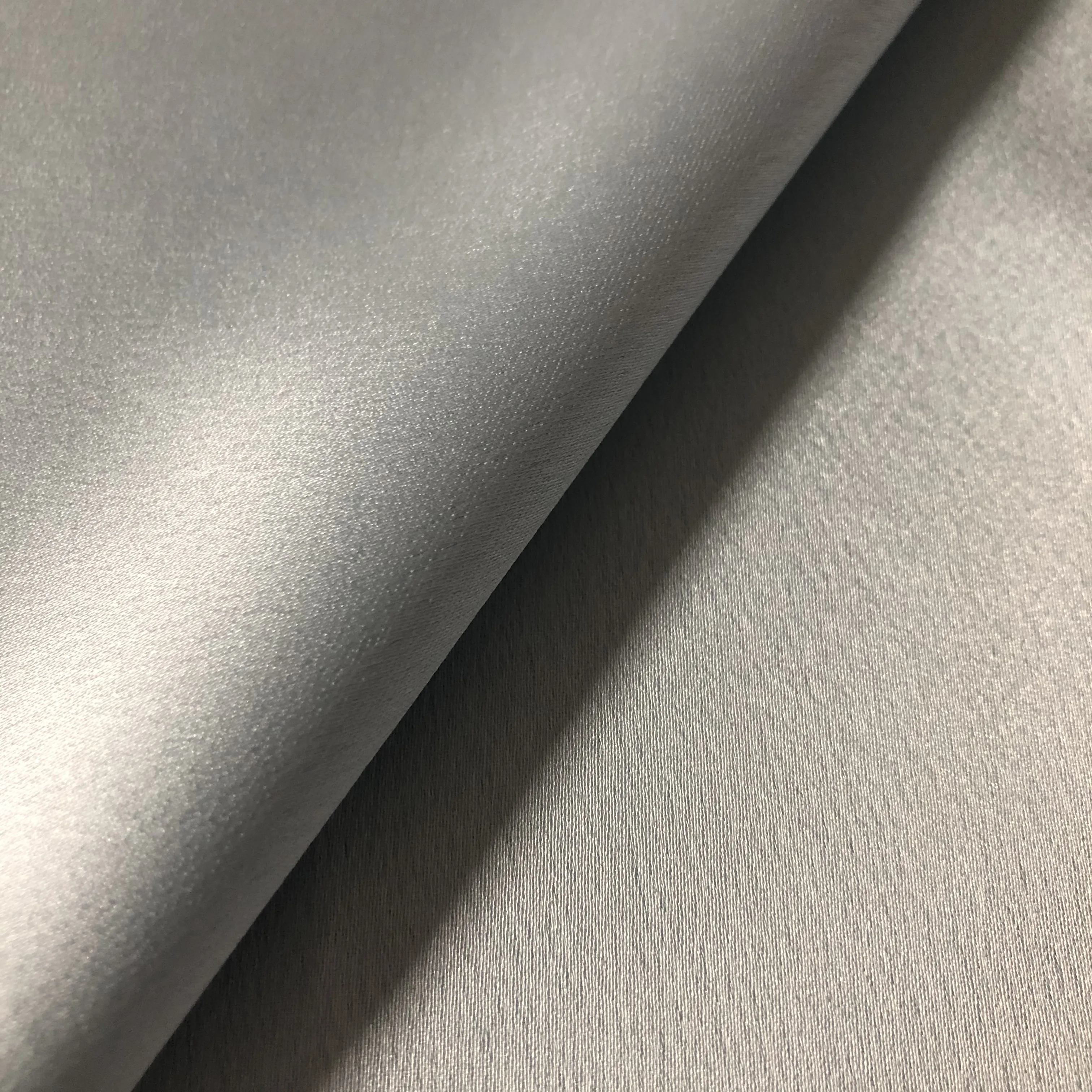 Repreve 100% recycled polyester satin moss crepe satin fabric for women clothing