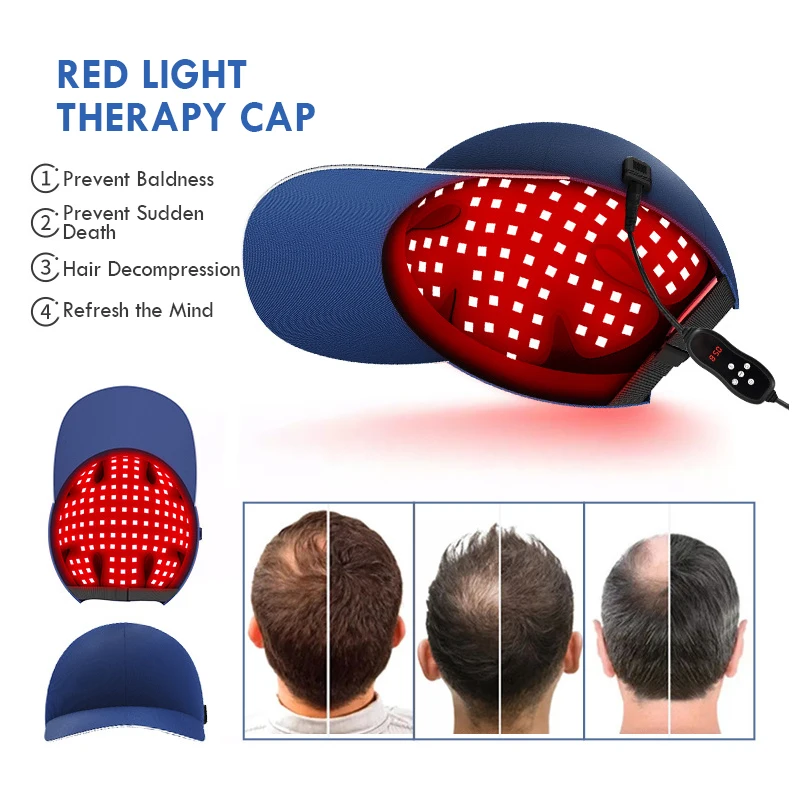 laser hair cap Oem Red Light Therapy Cap Hair Growth Treatment Cap Regrowth Treatments Hair Helmet