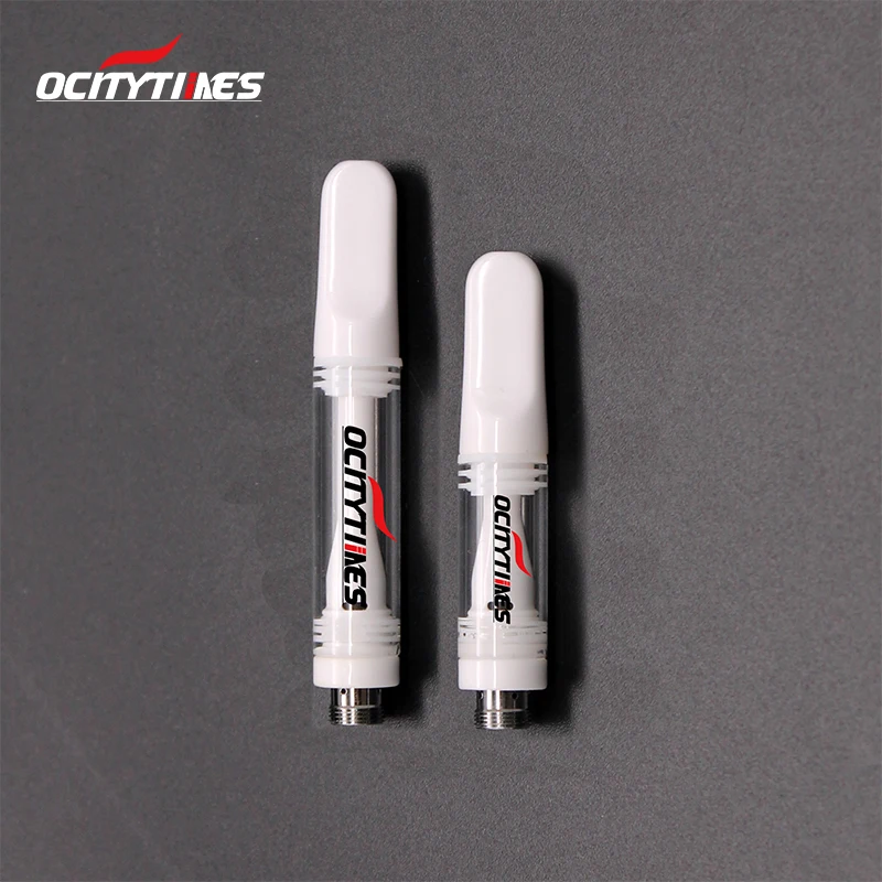Custom logo black white full ceramic vape atomizer cbd oil