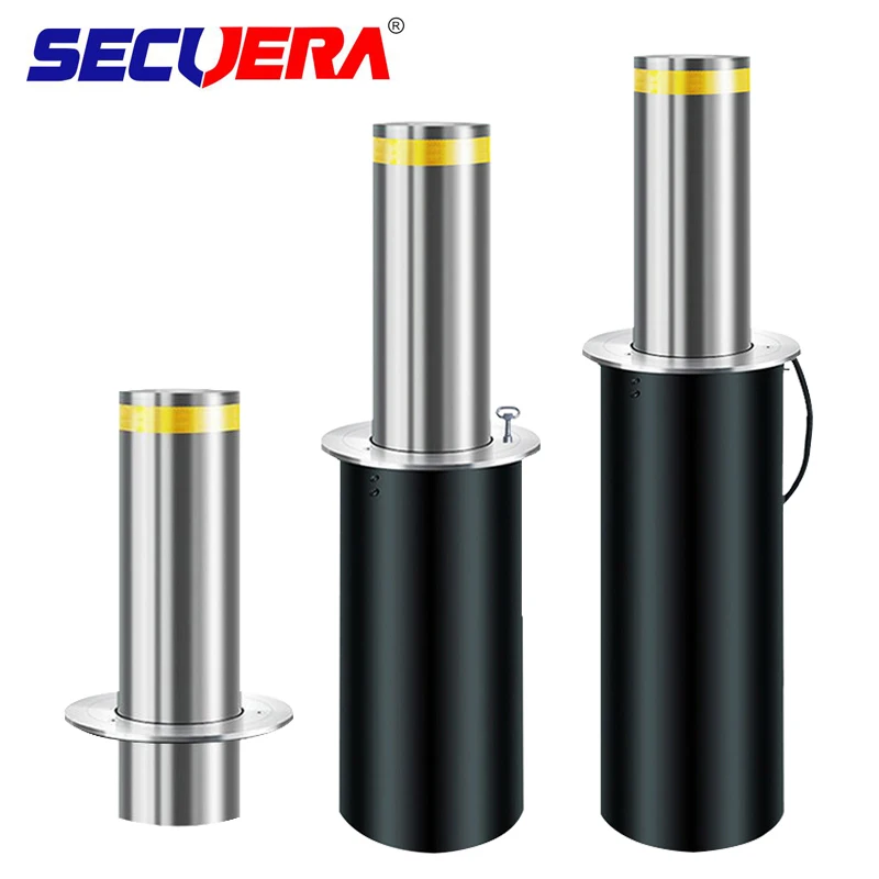 2024 Hydraulic Automatic Rising Bollards remote control security bollards 219mm Road Traffic Lifting road blocker