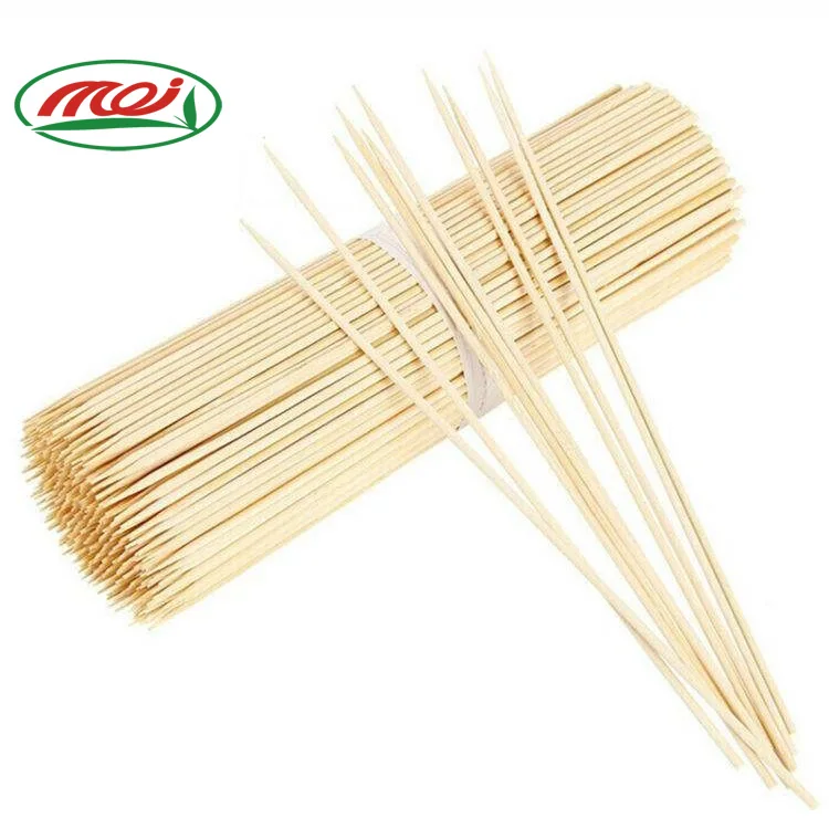 Outdoor Round Pointed Shape Corn Dog Bbq Bamboo Sticks