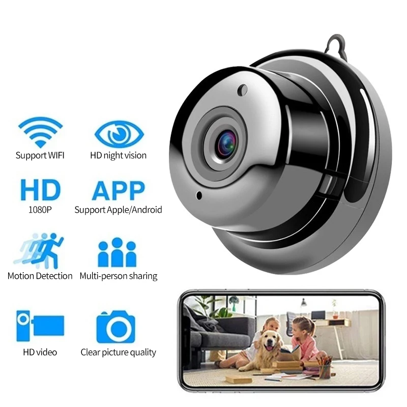 Фабричная OEM 1080P HD мини IP Wi-Fi камера видеокамера Беспроводная Домашняя безопасность DVR камеры ночного видения