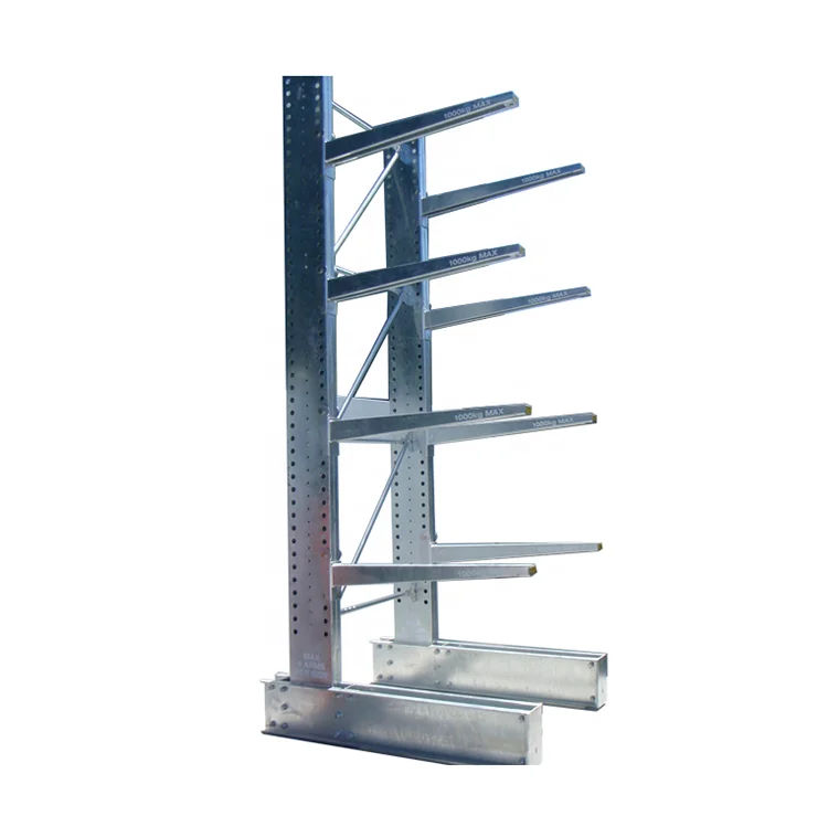 Large Capacity Logistics Equipment Cantilever Racking Galvanized Canteliver Racking