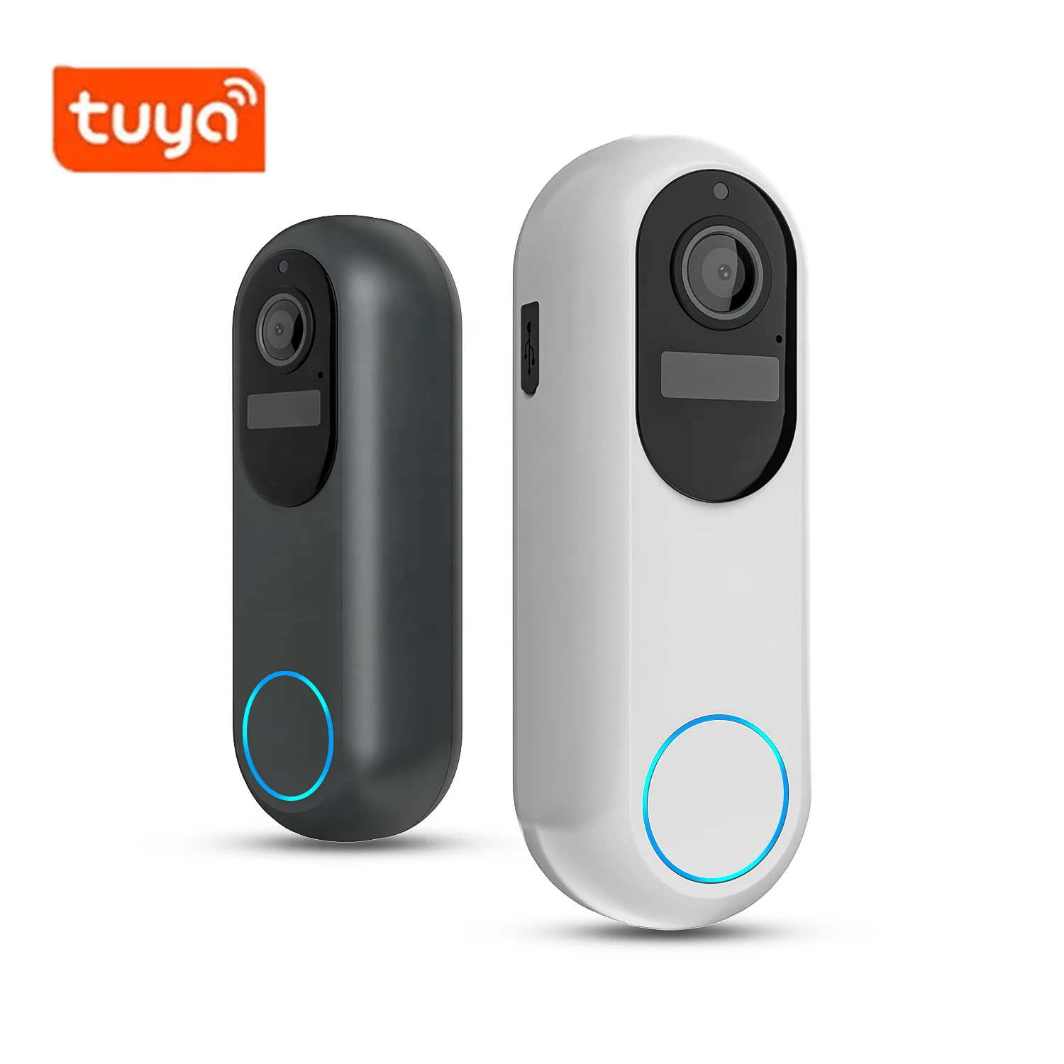 Беспроводной дверной звонок, Водонепроницаемый дверной звонок ночного видения HD 1080P, двухсторонний звук, умный Wi-Fi, видеозвонок, камера безопасности