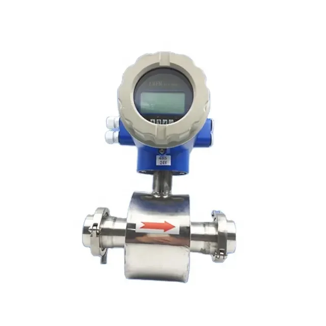 DN10-100 pipe size flowmeter good electromagnetic flowmeter 4-20MA with hart output