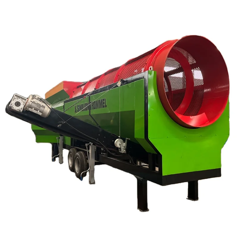 High quality rotary compost sifter /drum screen filter for compost