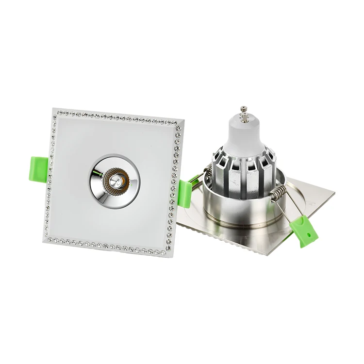 
Factory fashion design crystal mr16 gu10 led downlight housing MR16 spot light frame recessed lamp 