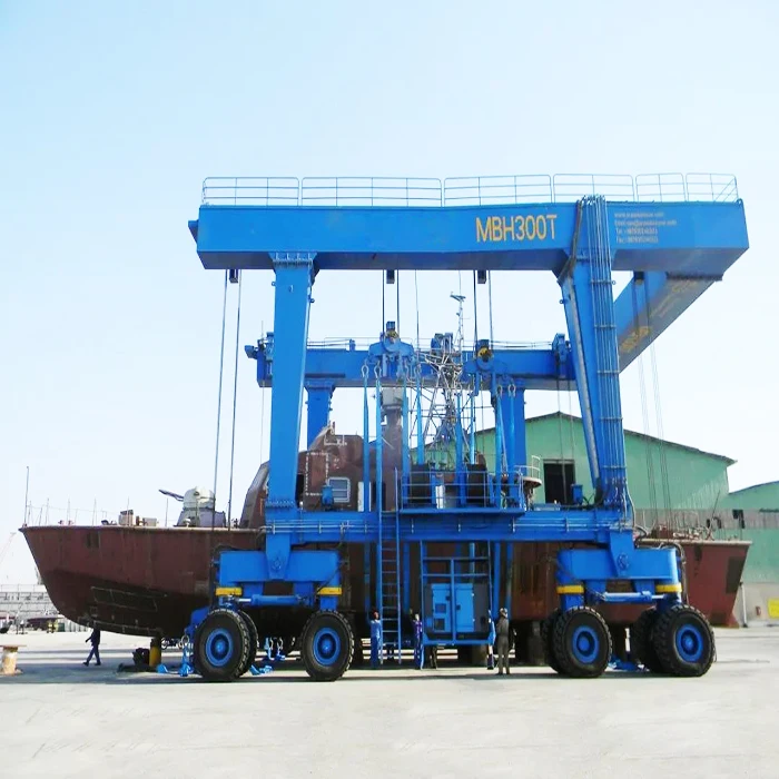 Factory direct sale tire crane 50 tons 80 tons Boat Lifting crane low price