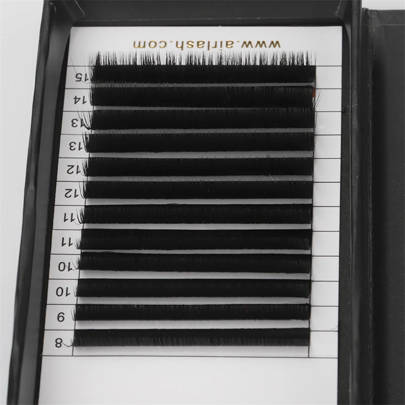 Professional Easy Fan Matte Ellipse Flat Starter Kit Mega Volume Private Label 18 Mm 0.03 Real Mink Lashes Eyelash Extension