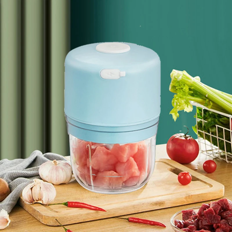 kitchen accessories mini fruit food chopper Electric Smart stainless steel garlic meat mixer grinder for home cocina