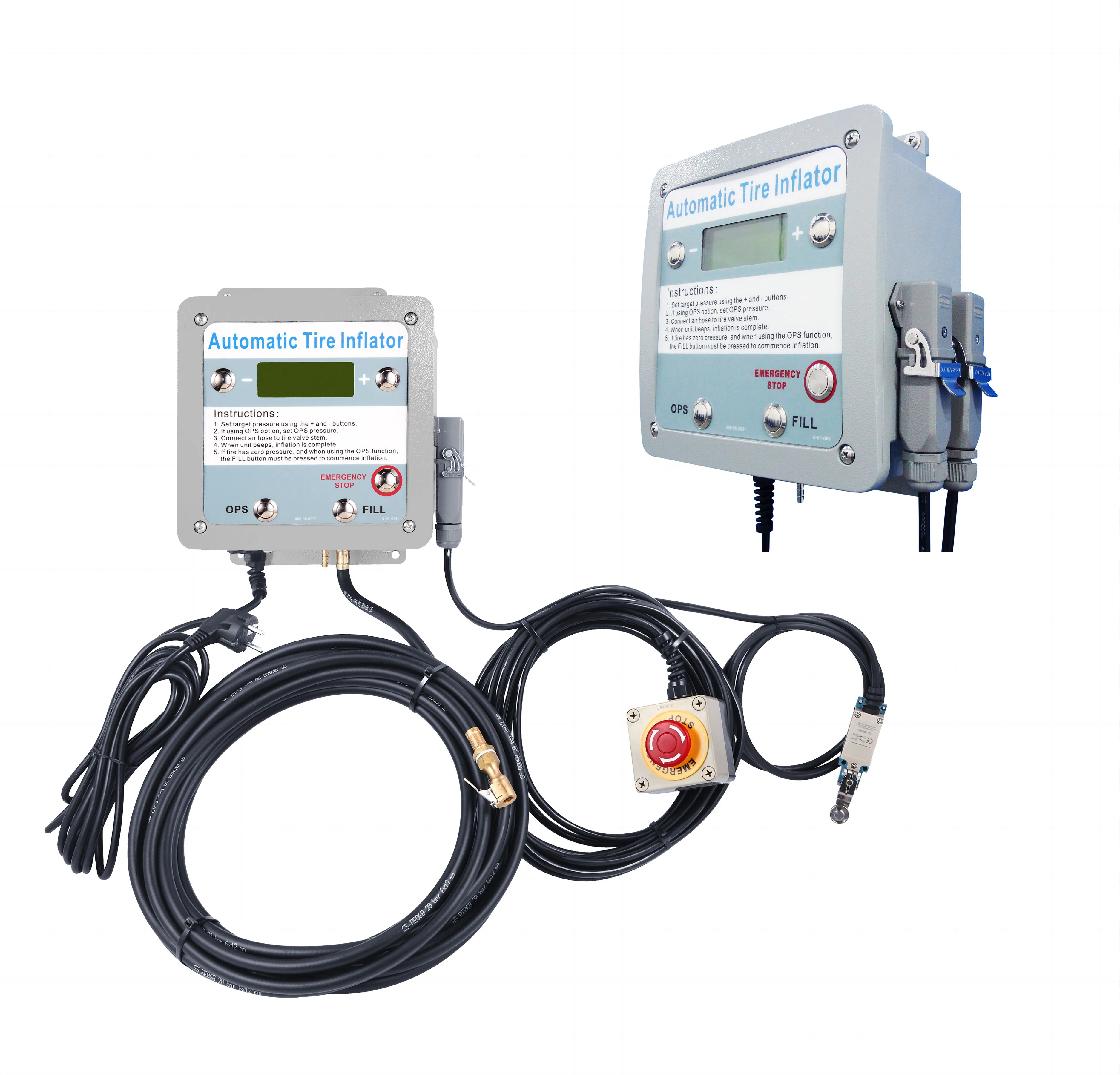 G5 other vehicle equipments wall mounted tyres air pumps Automatic Tyre Inflators With 2 Emergency Stop Switch car Tire Inflator