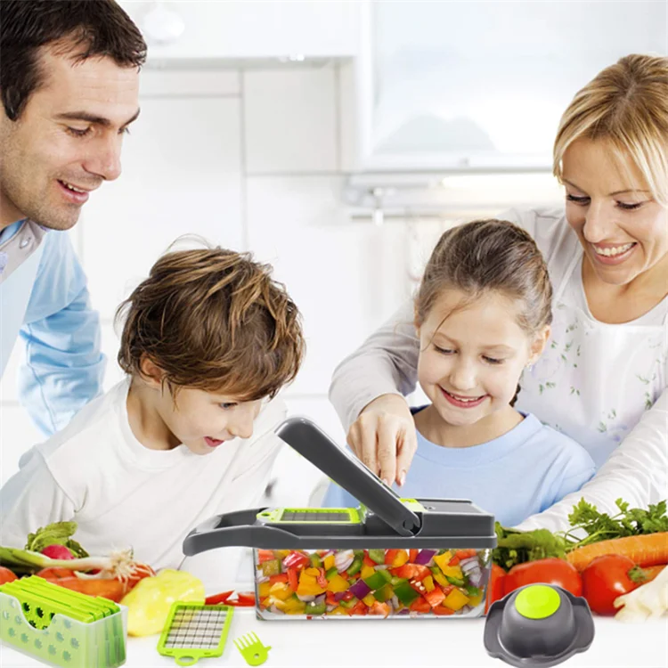 12 in 1 Kitchen Gadget Multi Manual Vegetable Cutter Onion Chopper Dicer Vegetable Chopper