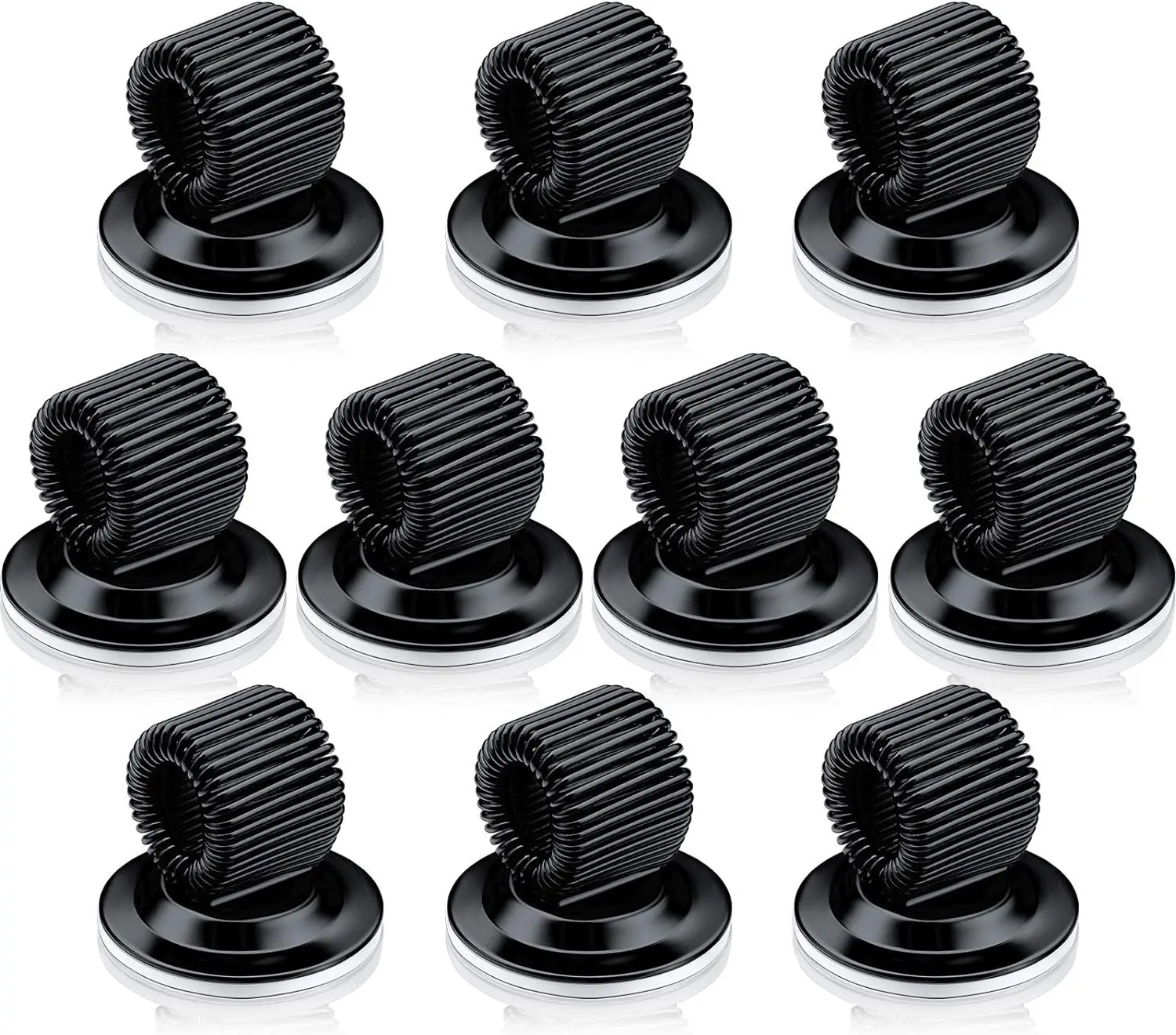 360 Pen Holder Clips Manganese Steel Glasses Holder Car Laptop Self Adhesive Pen Pencil Organizer with Adjustable Spring Loop