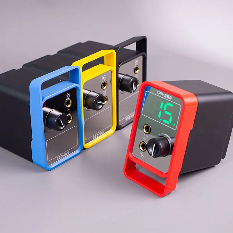 Tattoo Power Supply LED Digital Rotary Tattoo Machine Gun with RCA Tattoo Foot Pedal