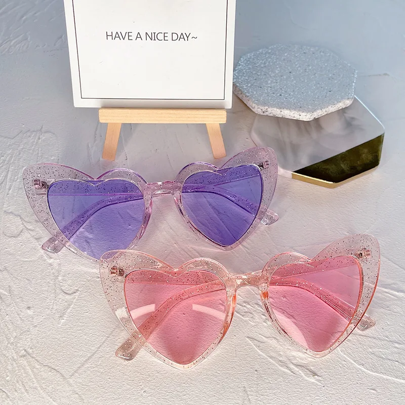 Latest Summer Love Heart Sunglasses Adult Colorful Heart Shaped Sunglasses