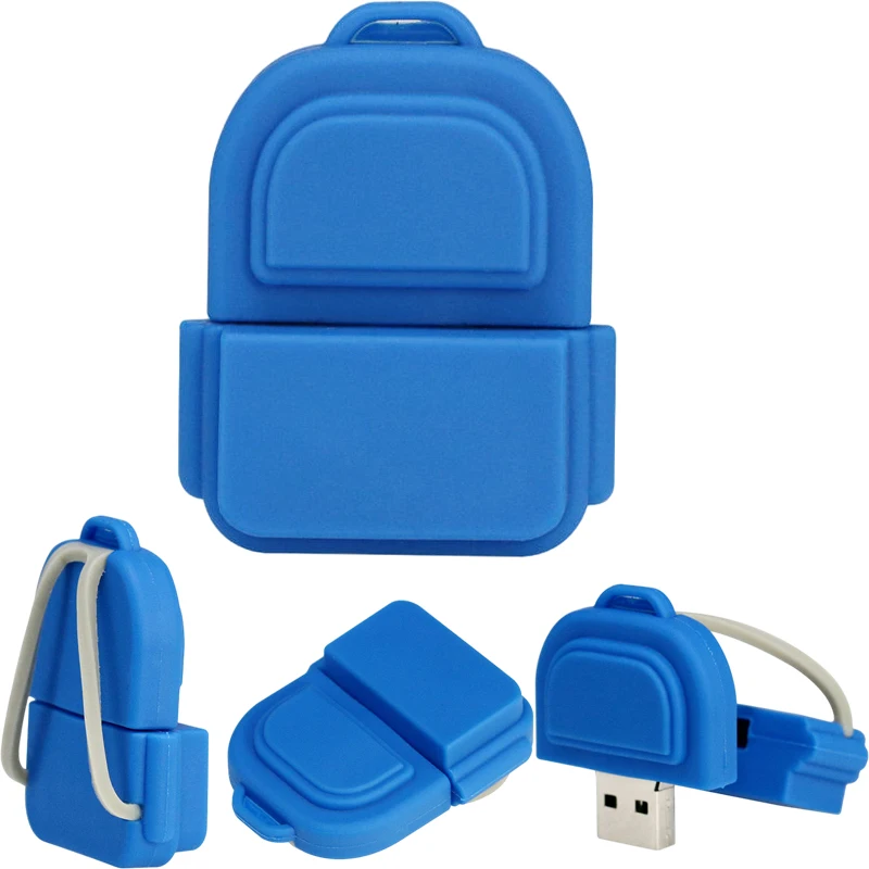 Логотип может быть сделан на заказ, милая школьная сумка Милая школьная сумка USB флеш-накопитель 16 ГБ 32 ГБ 64 ГБ флэш-накопитель ручка привод 128 giga