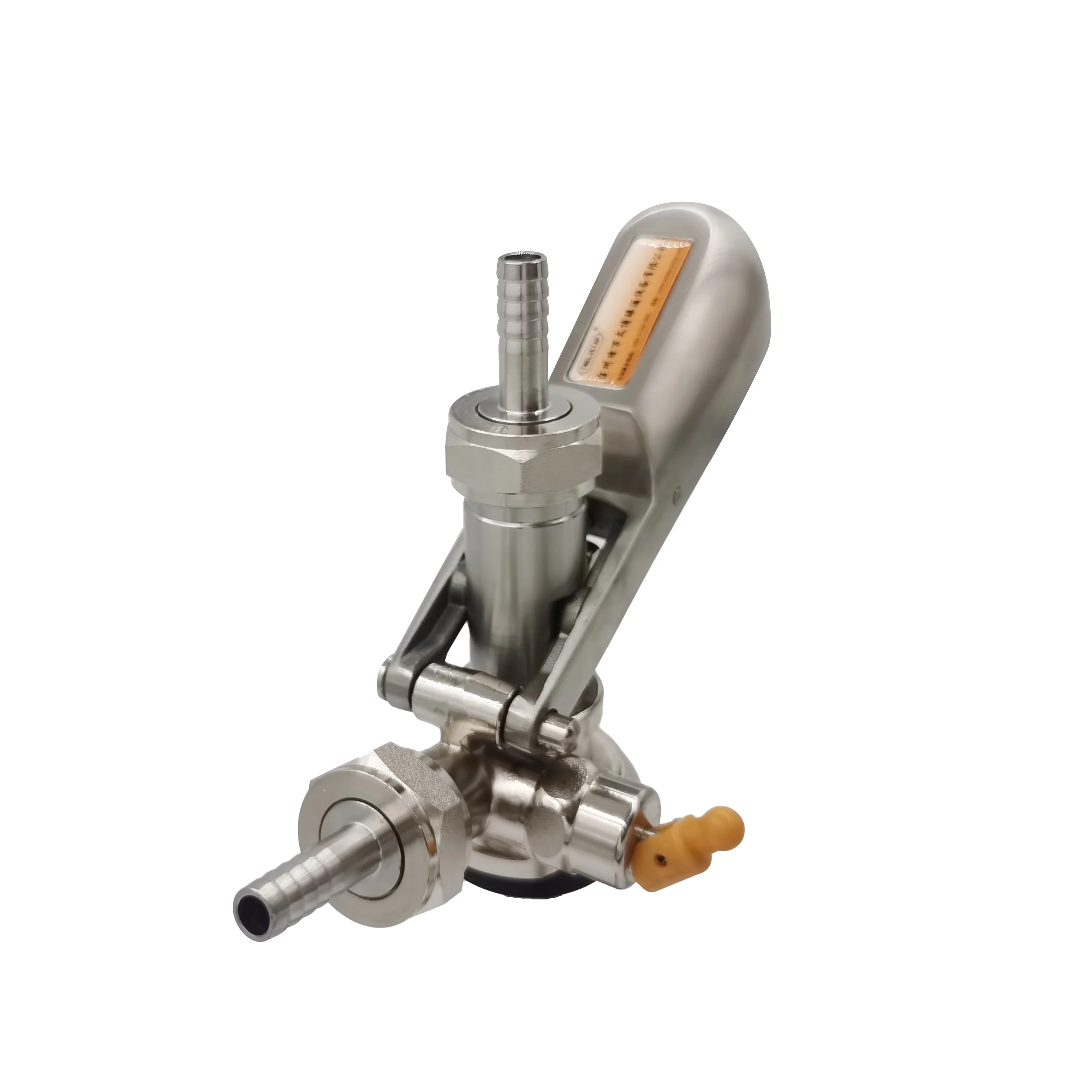 
TWELVETAP D-Type Keg Coupler Dispenser- Beer Tap for Keg with Safety Pressure Relief Valve Home brewing Club Bar Beer Coupler 