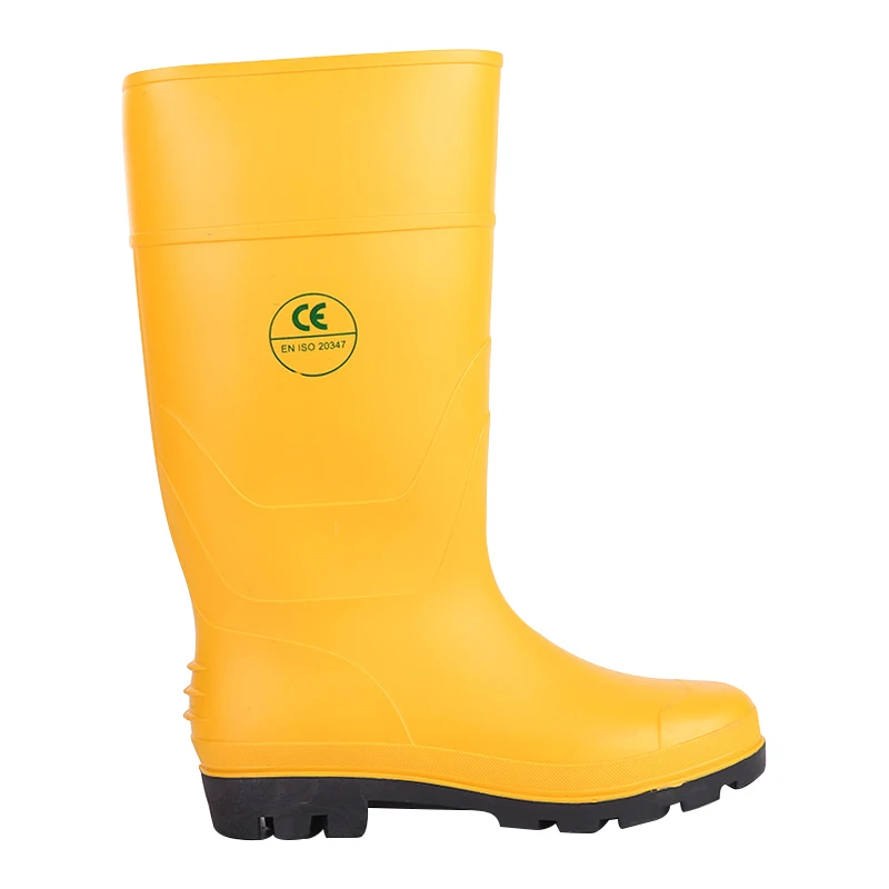EN20347 Oil Resistant acid Waterproof Long Work PVC Water Shoes Work Boot Plastic Men Women Rain Boots