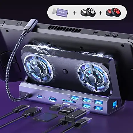 LISEN 2023, Лидер продаж, Паровая док-станция 8 в 1, SD/TF, RJ45, 1000 м, 100 Вт, 4 К, 30 Гц, HD, VGA, Паровая док-станция