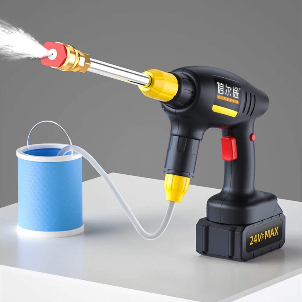 Sixerto Car Washing Machine Cordless High Pressure Car Washer Portable Water Gun Pump Kit Handheld Sprayer Super Jet Water