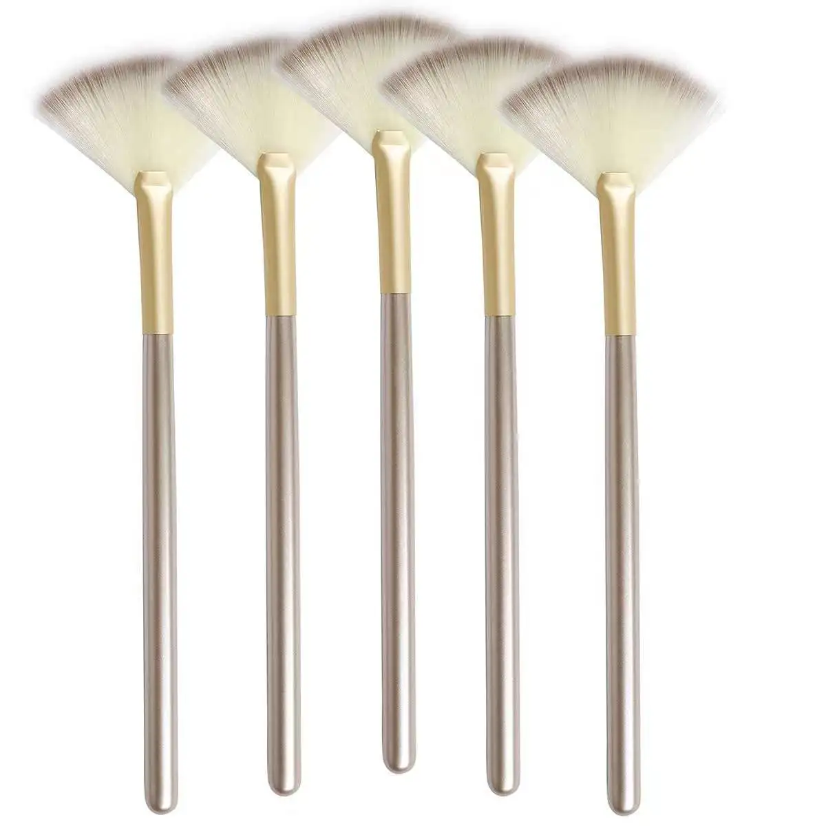 Facial Brushes Fan Mask Brush Soft facial Applicator Brush Makeup Tools Soft  Nylon Synthetic Hair