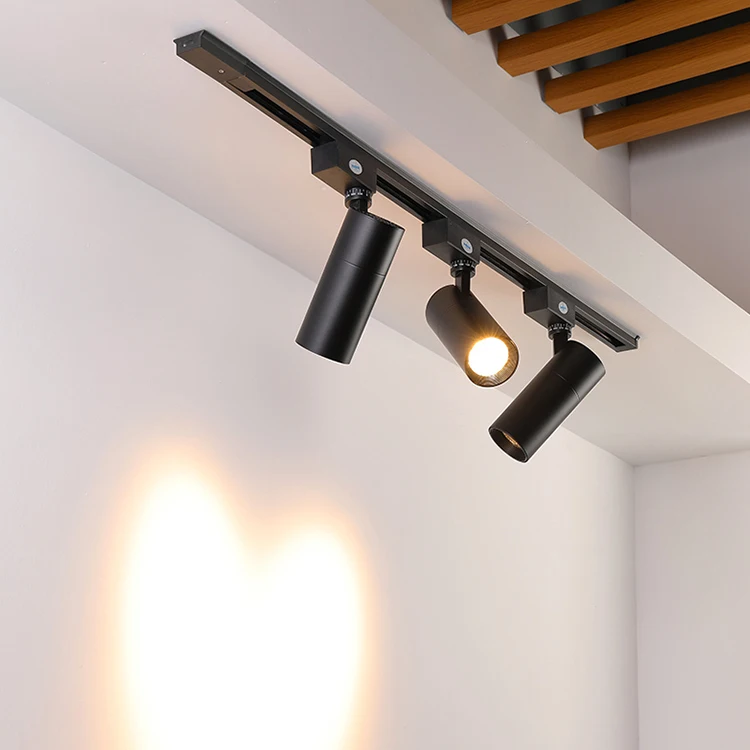 Hot cross-border sale black square straight connector for 2 wire LED lighting track connect