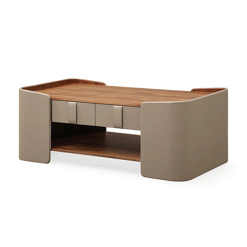 Living room oak furniture modern design coffee table wooden center coffee table