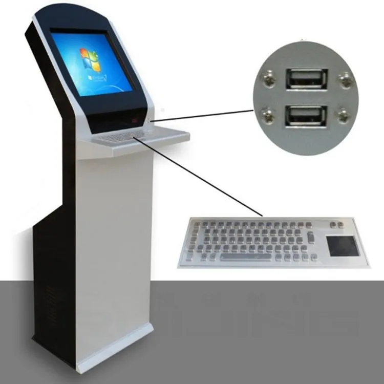 Self Service Industrial Touch Query All-in-one Machine, Touch Screen Terminal, Registration Queue, Printer Cabinet Factory