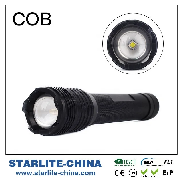 
2019 New Smart Aluminum high power Rechargeable Zoomable signal torch 18650 EDC LED Torch light Flashlight with Pen clip 