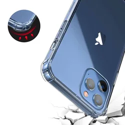 for iPhone 11 12 Pro Max Case Anti Yellowing Acrylic Clear Hard Case Shockproof for iPhone 12 Case Hybrid
