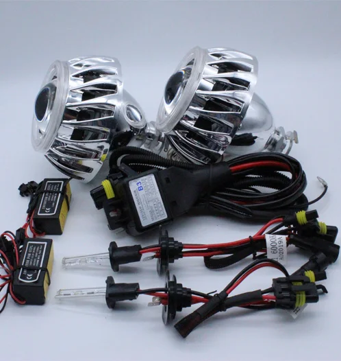 Bi Xenon Projector Lenses 3 inch Honeycomb Lens 2.5 inch H4 H7 Headlight other car accessories